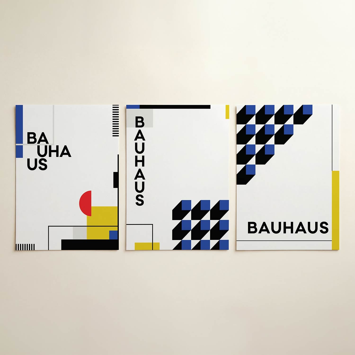 Kleurrijke vlakken Posterset