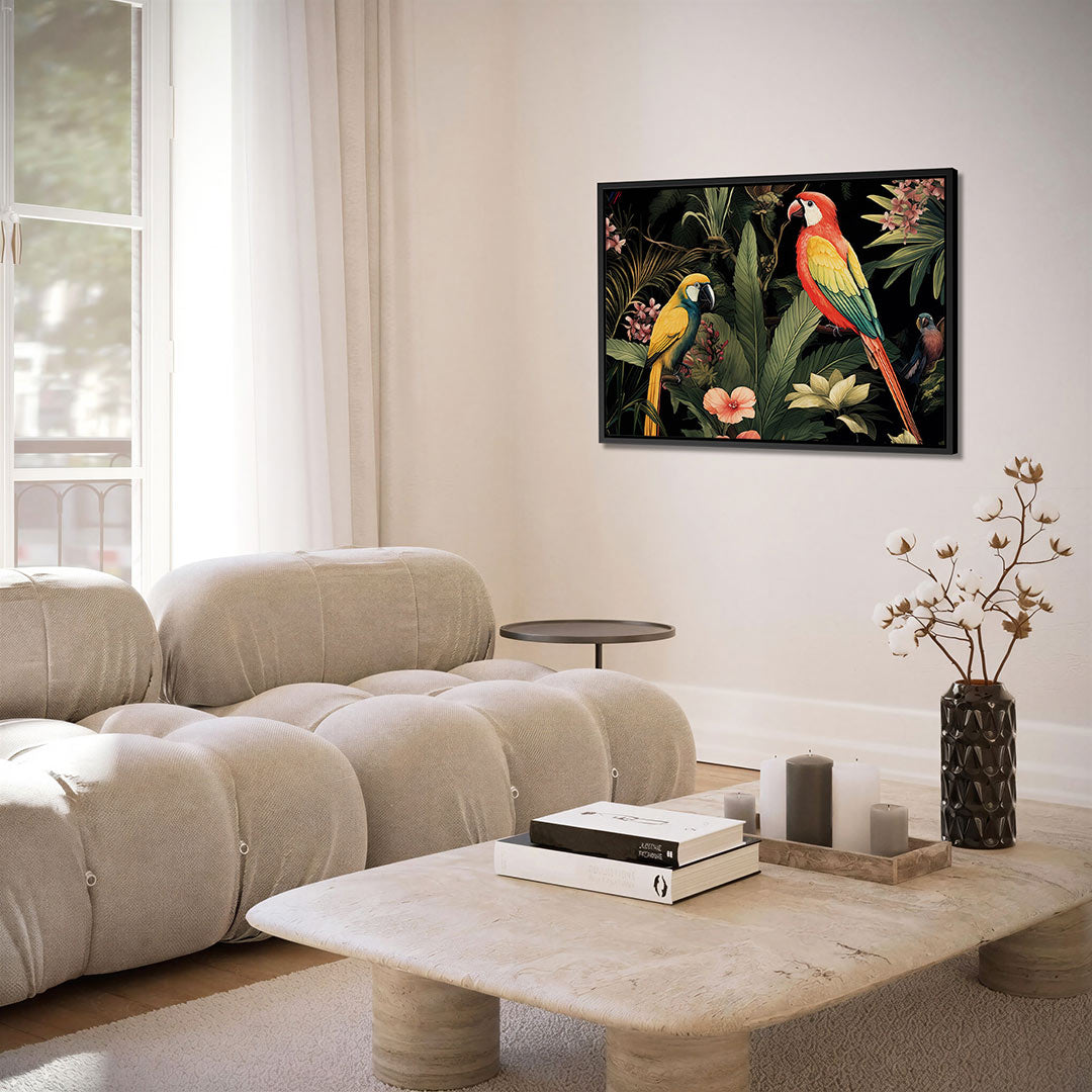Tropische vogels Kunstwerk