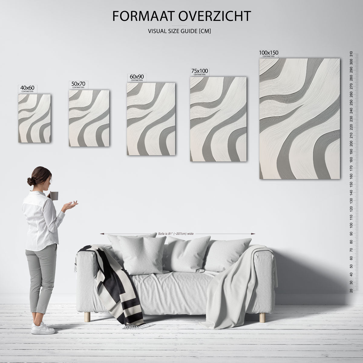 Golvende lijnen Kunstwerk