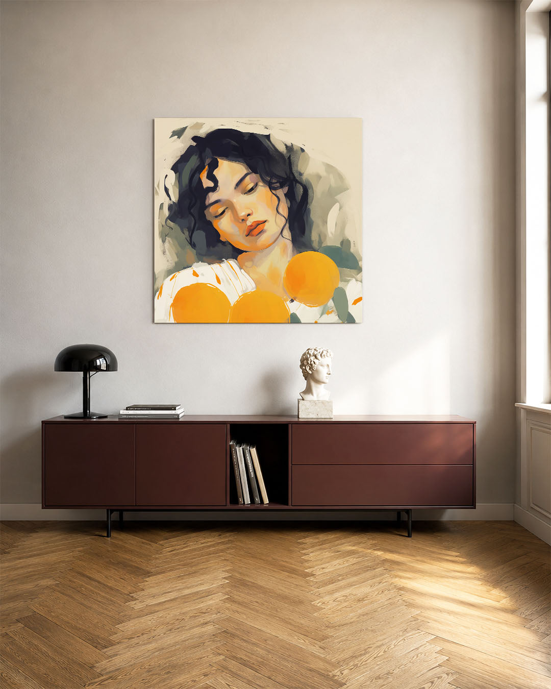Dromerige portret illustratie Kunstwerk