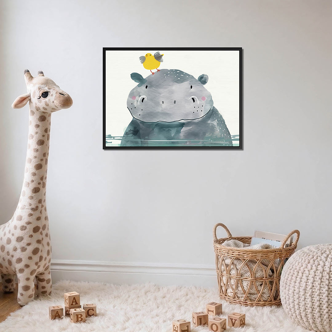 Vrolijke dierenillustratie Kunstwerk