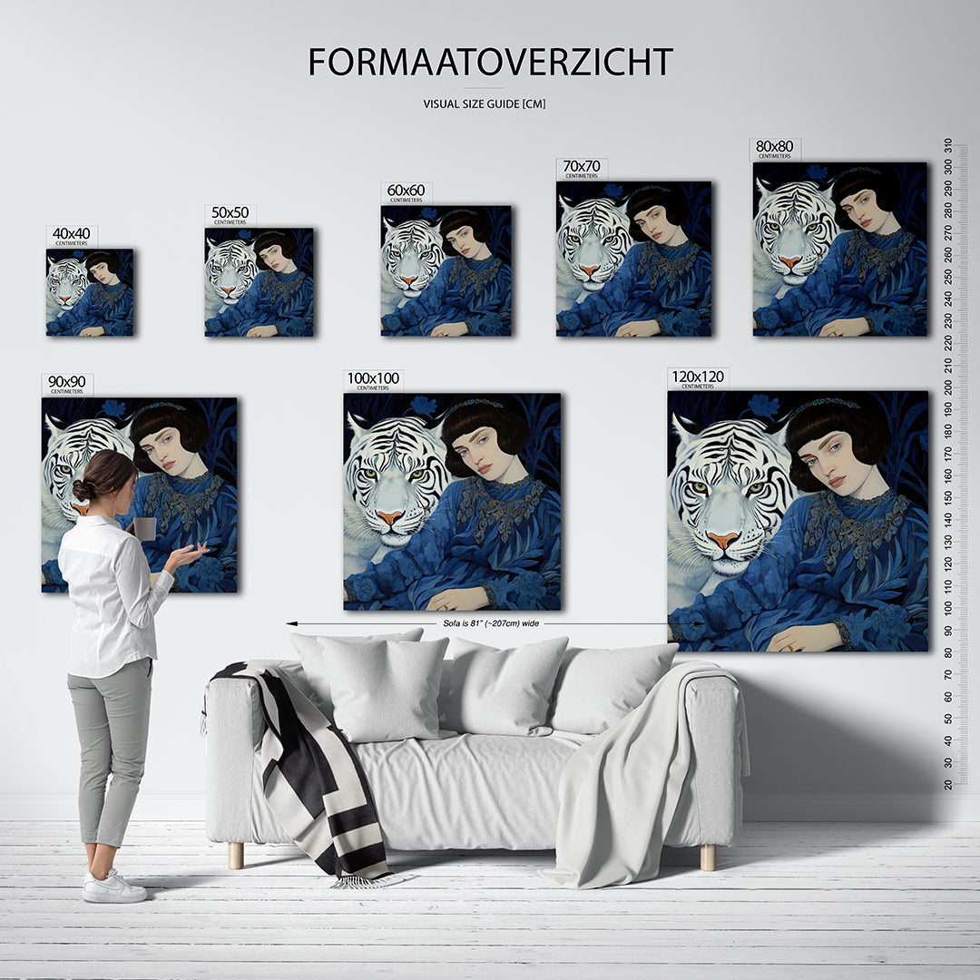 Dromerige tijger Kunstwerk