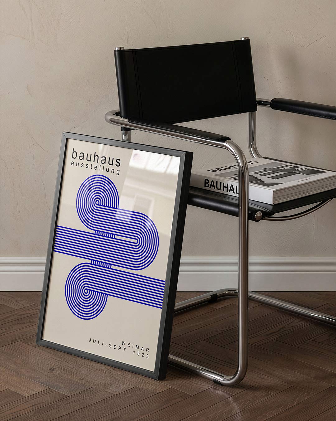 Lijnen en cirkelpatronen Poster