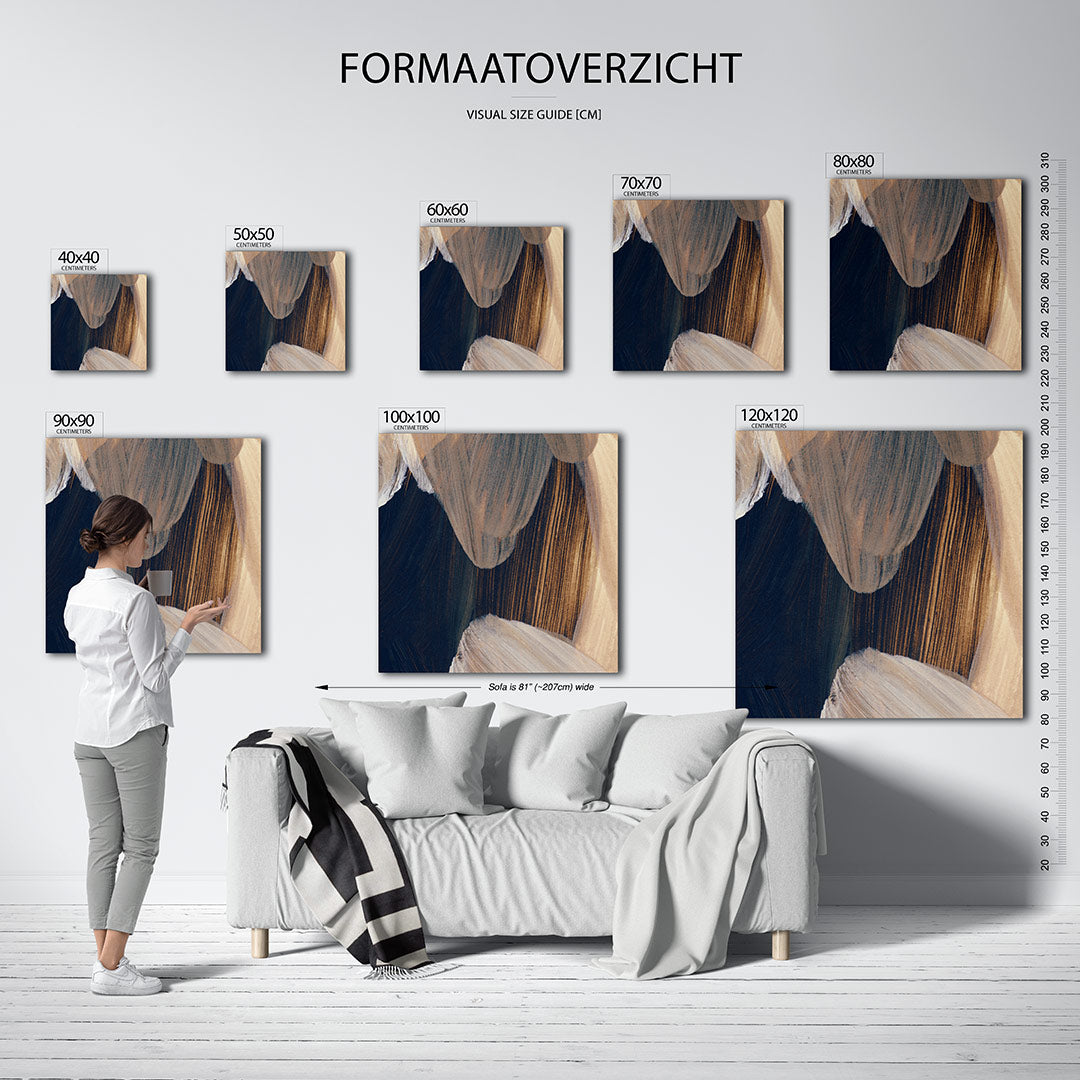 Organische borstels Kunstwerk