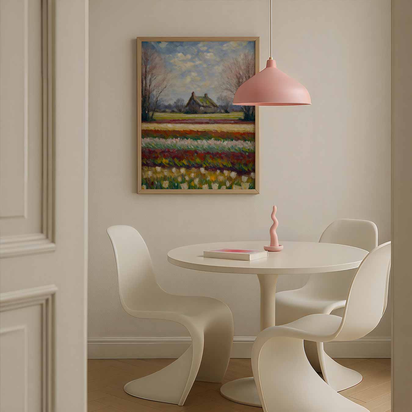 Nostalgisch Landidyll in de Lente Poster-WallArtistic