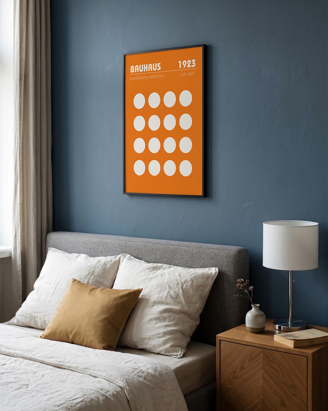 Cirkelpatroon en typografie Poster