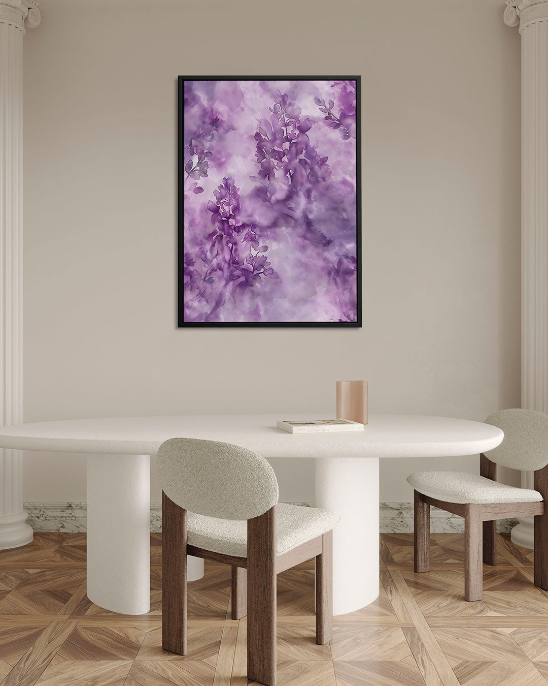 Vloeiende bloemvormen Kunstwerk