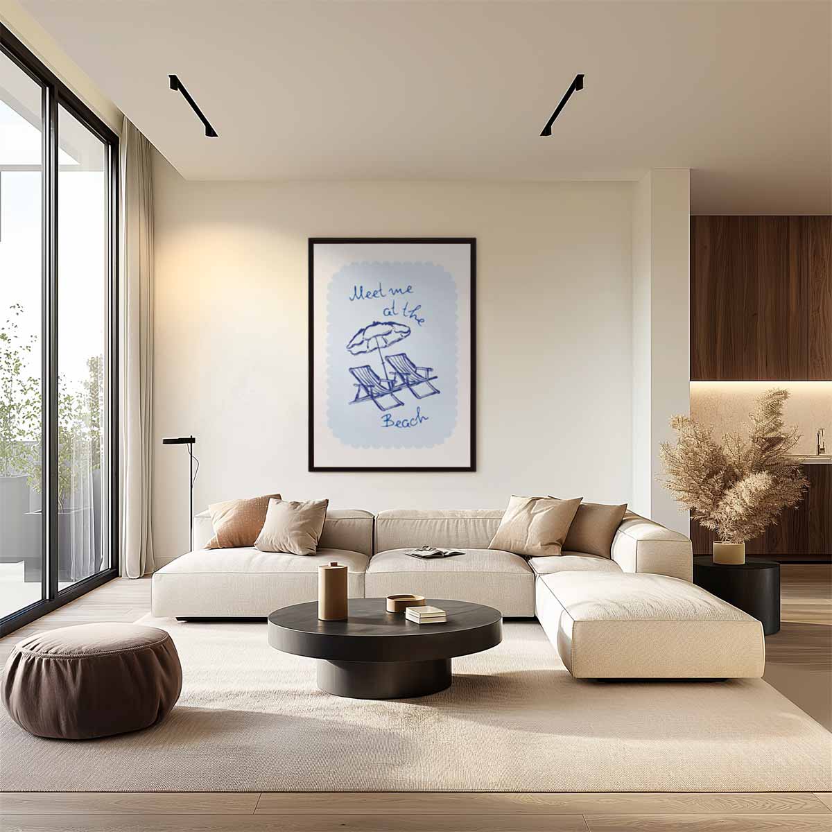 Strand Avontuur Poster Kunstwerk-canvas-dibond-plexiglas-wanddecoratie-WallArtistic