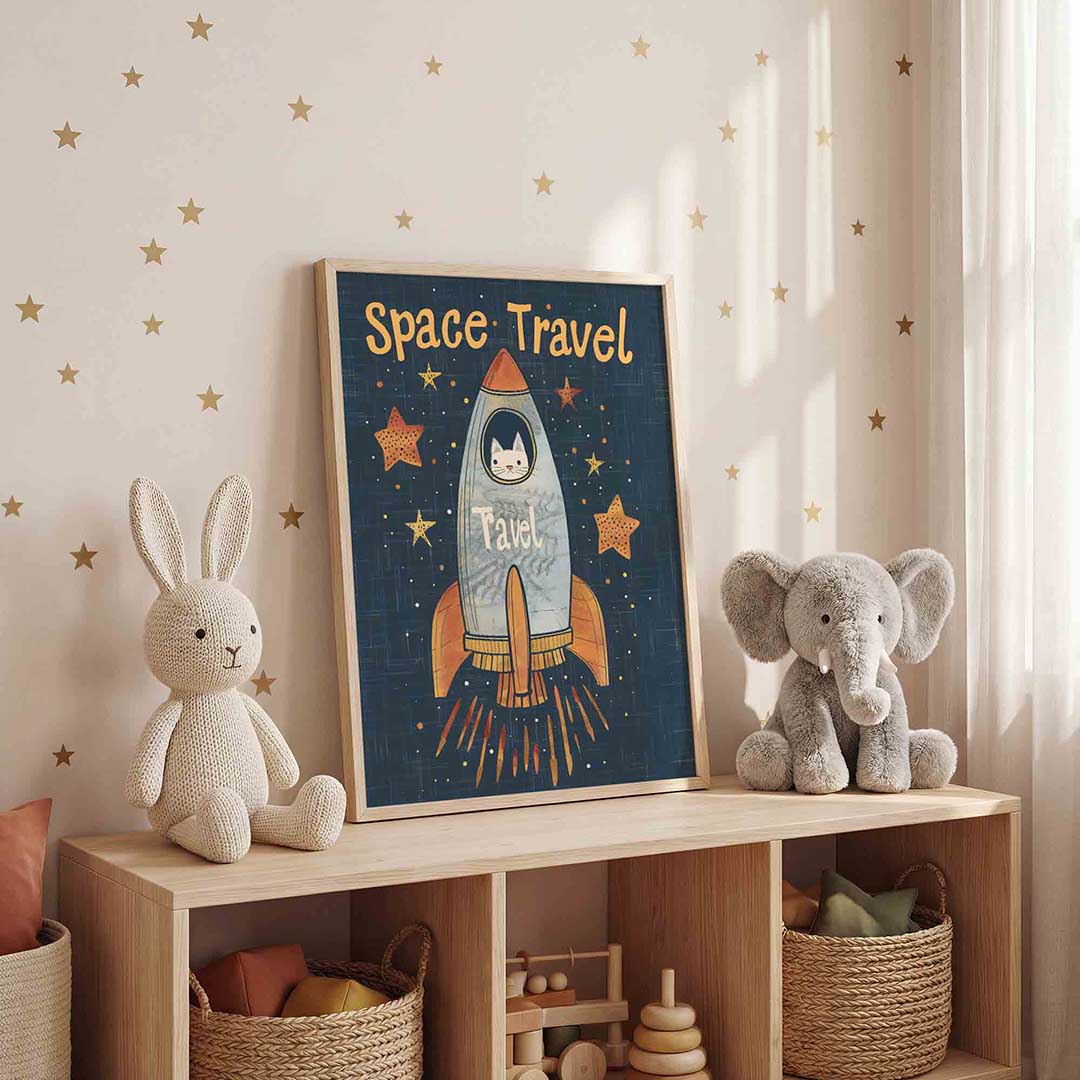 Ruimtevaart kat Poster