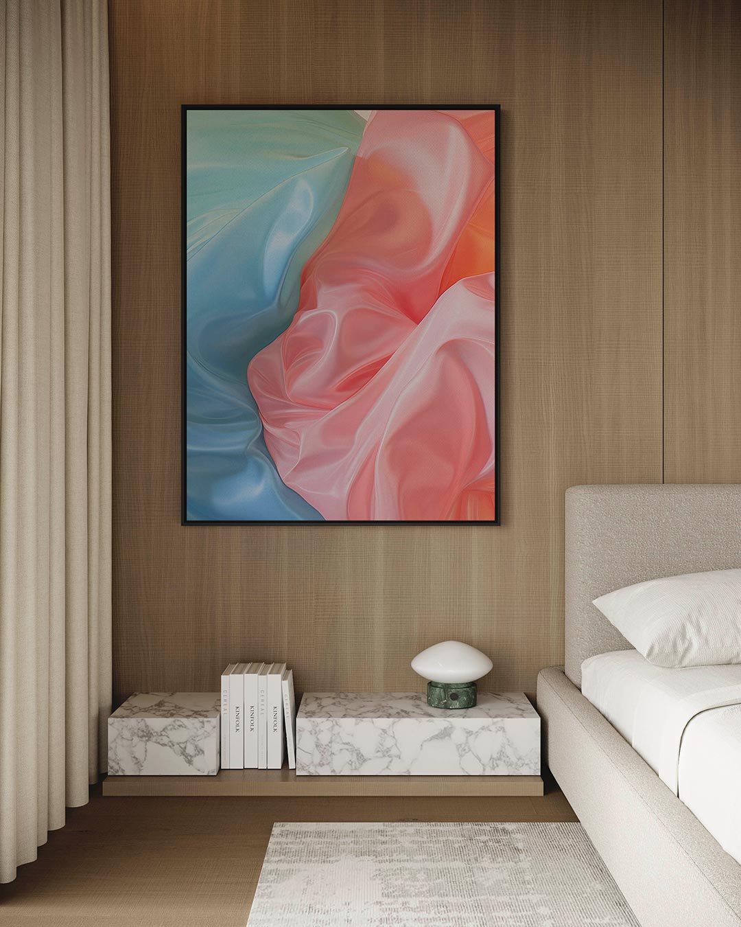 Vloeiende kleuren Kunstwerk