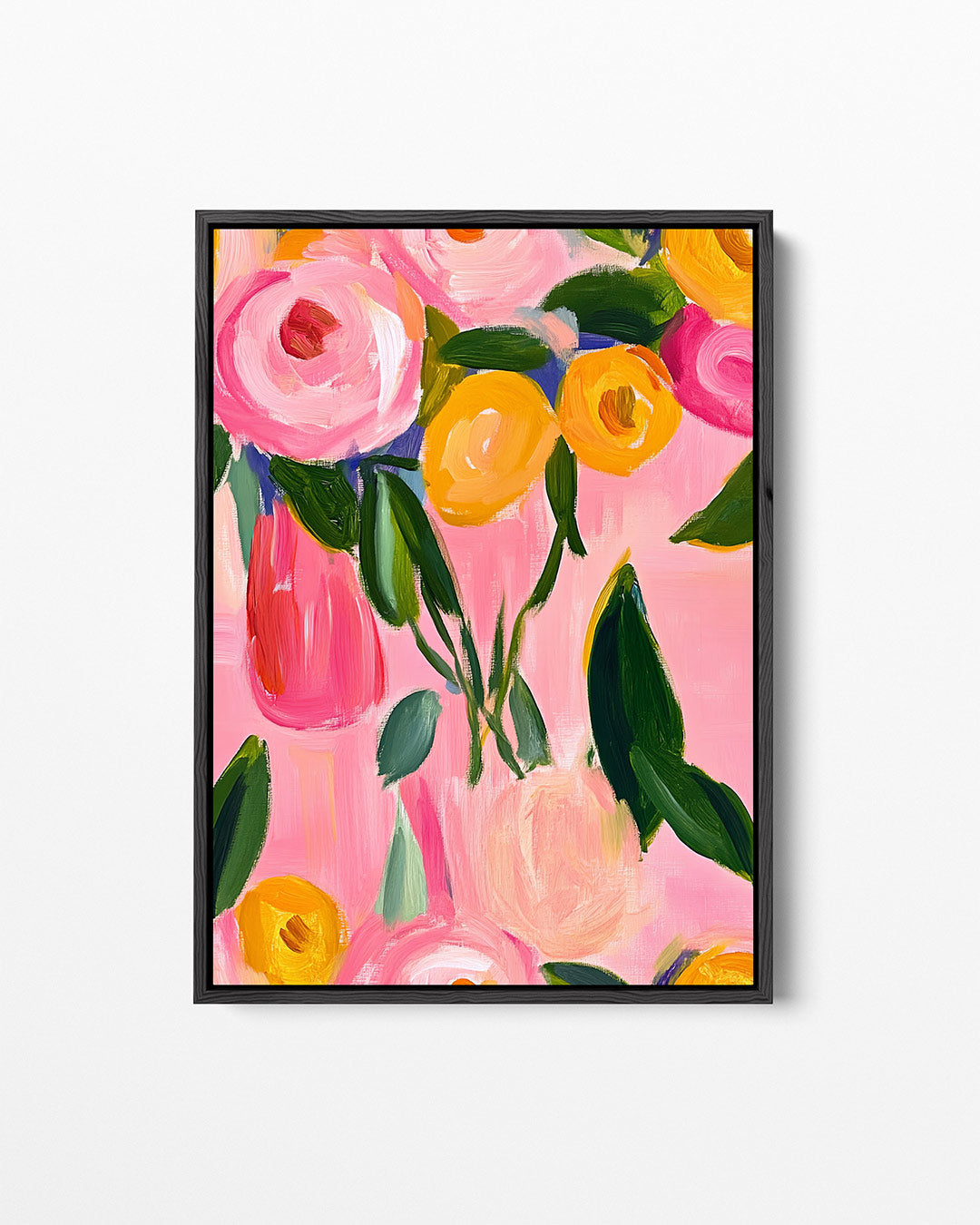 Bloemrijke kleurenexplosie Kunstwerk