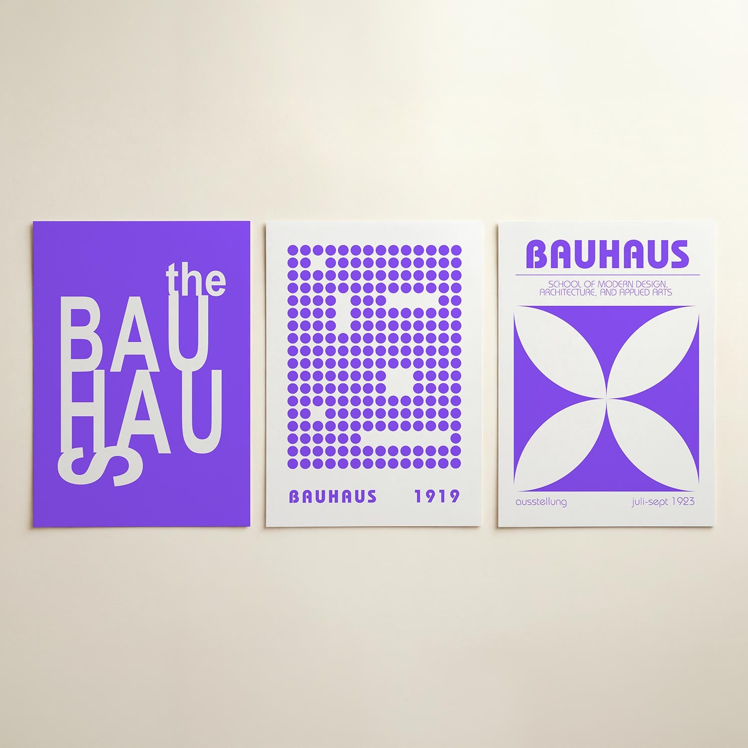 Typografie en kleur Posterset
