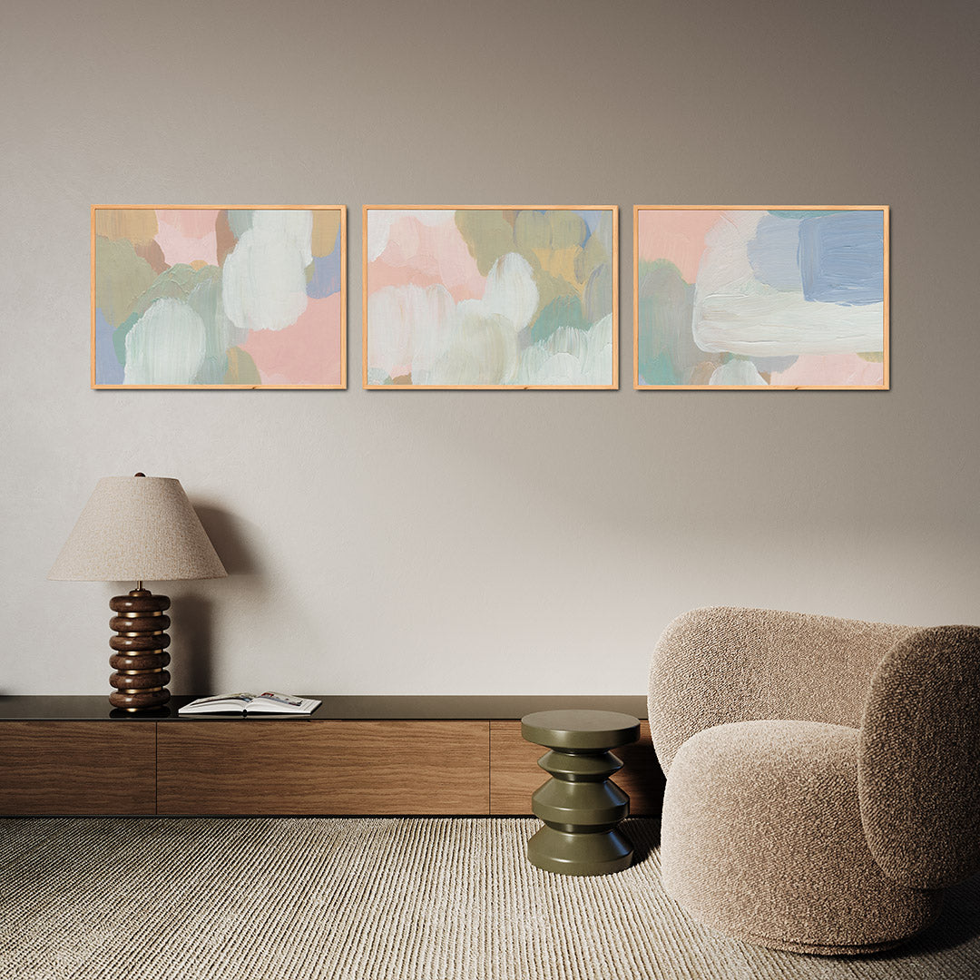 Zachte kleurvlakken Posterset