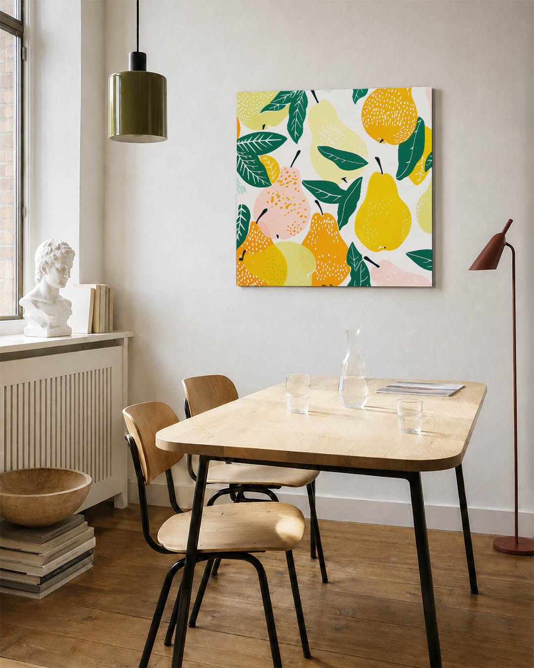 Fruit en bladeren Kunstwerk