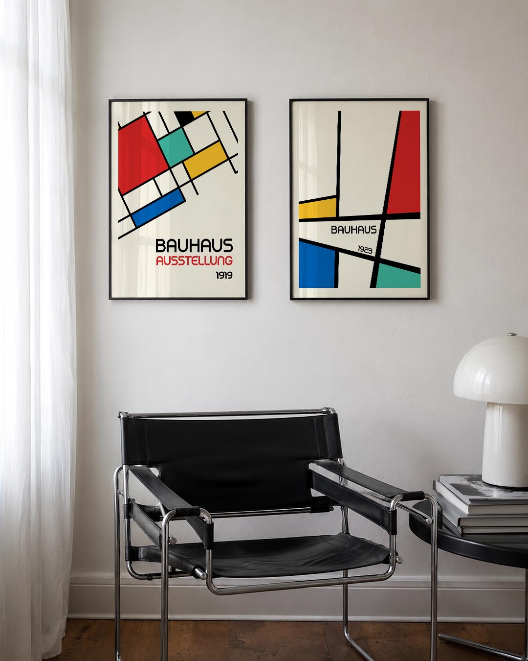 Kleurvlakken en lijnen Posterset