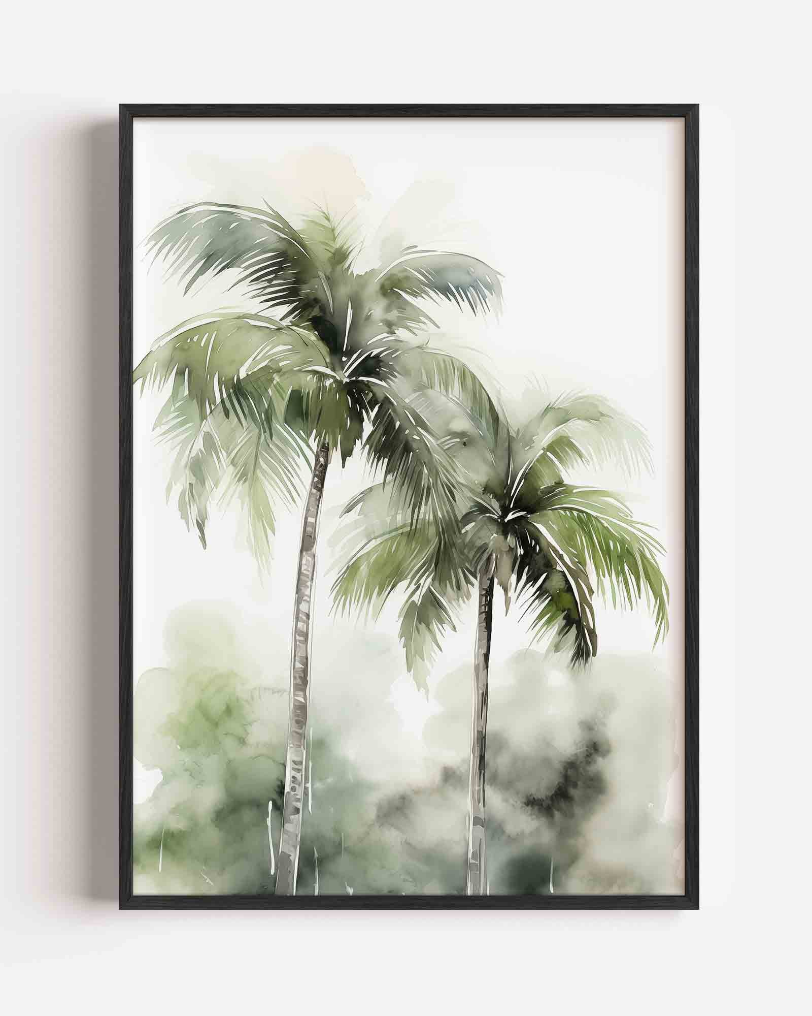 Tropische palmbomen Poster