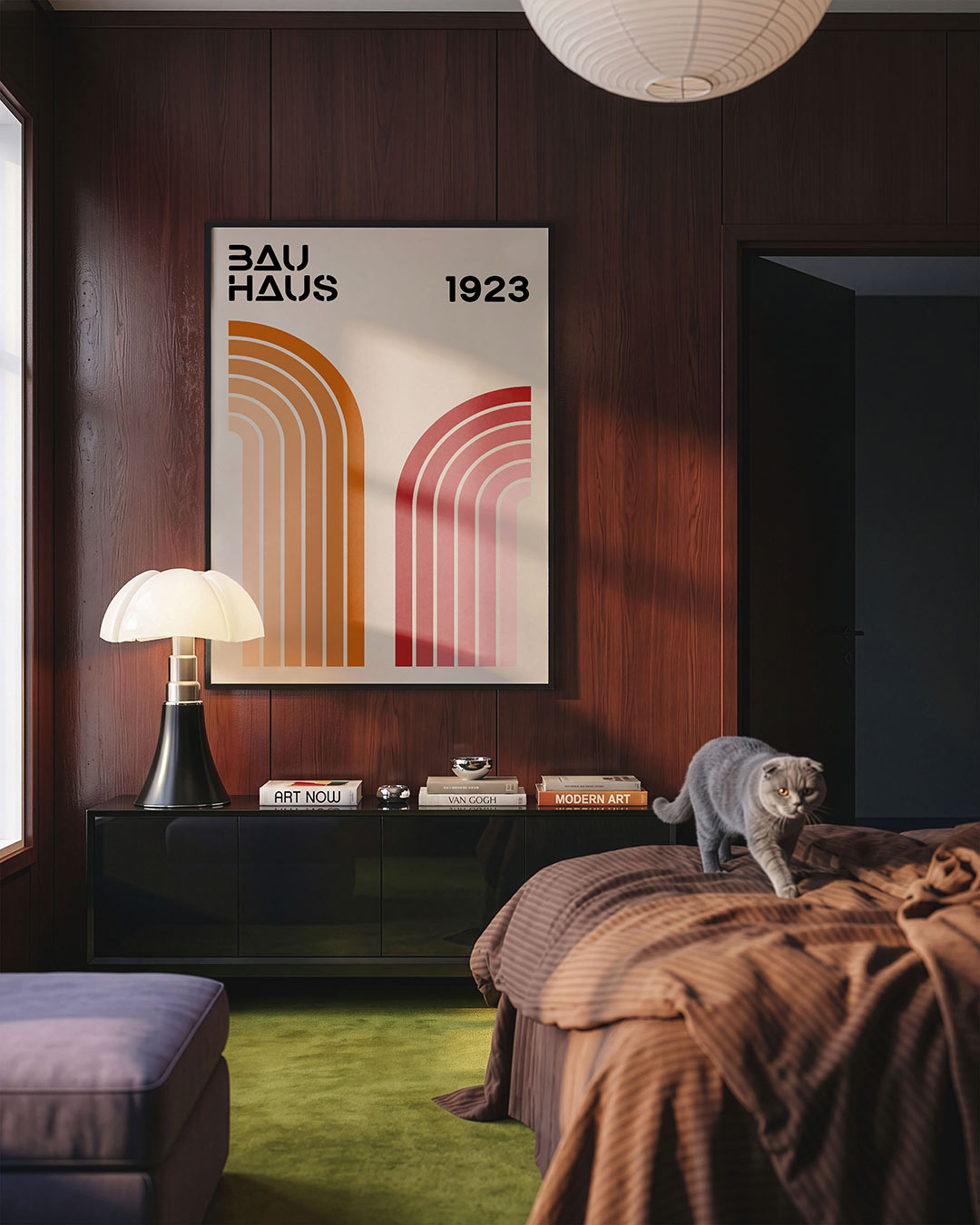 Kleurvlakken en lijnen Poster