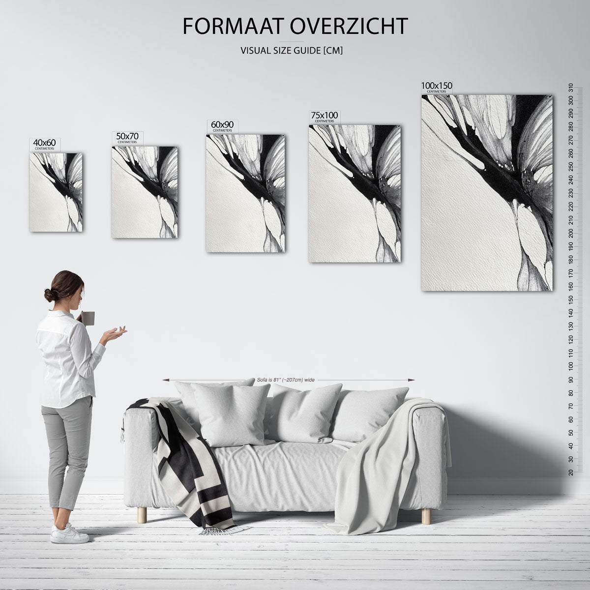 Organische lijnen Kunstwerk