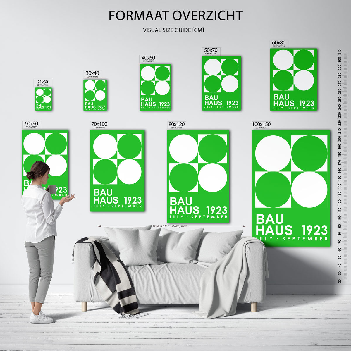 Cirkel en vierkant Poster