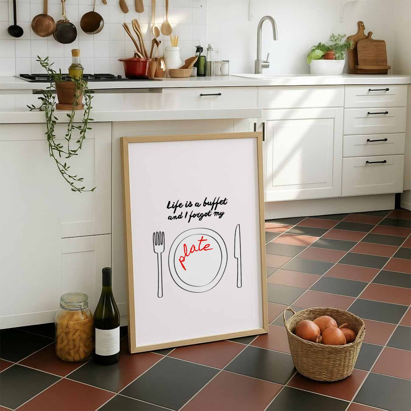 Life is a Buffet Poster-WallArtistic