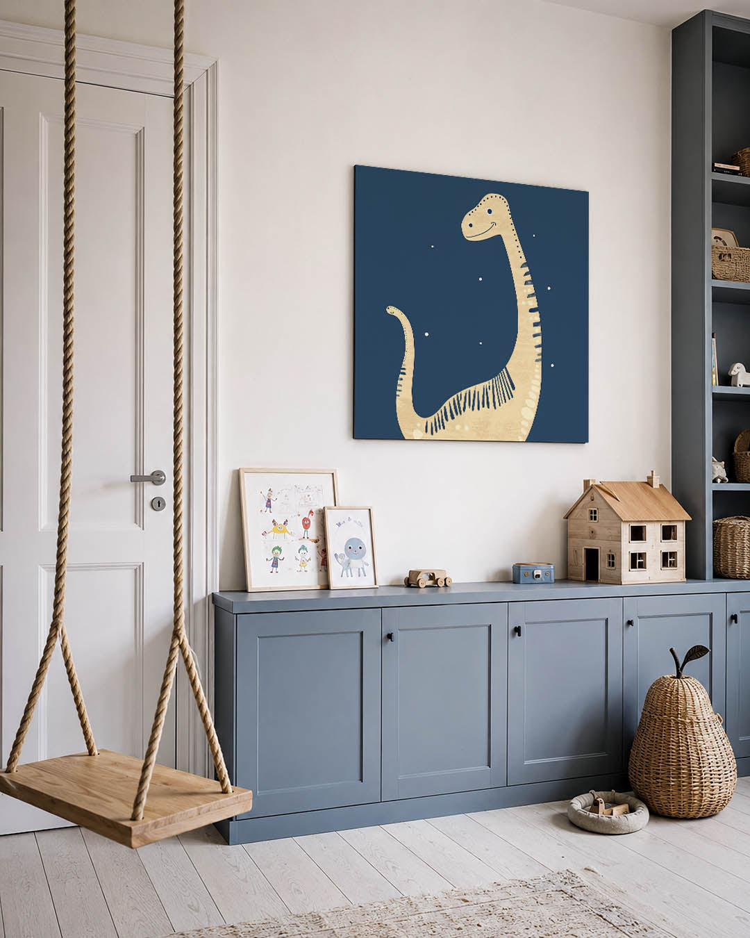 Vrolijke dino illustratie Kunstwerk