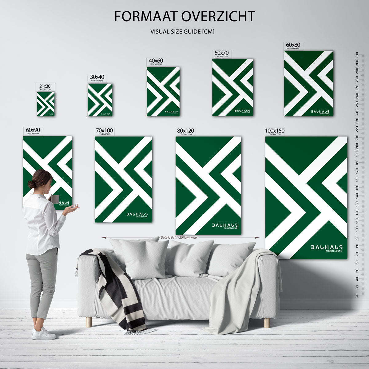 Lijnen en vlakken Poster