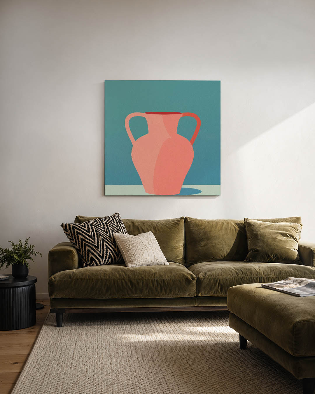Vaas met handvatten Kunstwerk