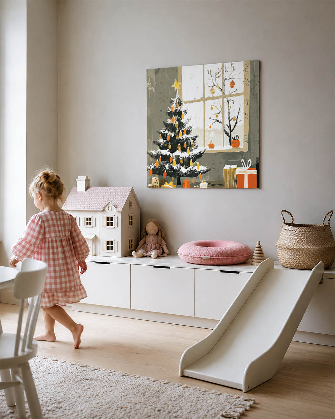 Kerstboom met cadeaus Kunstwerk