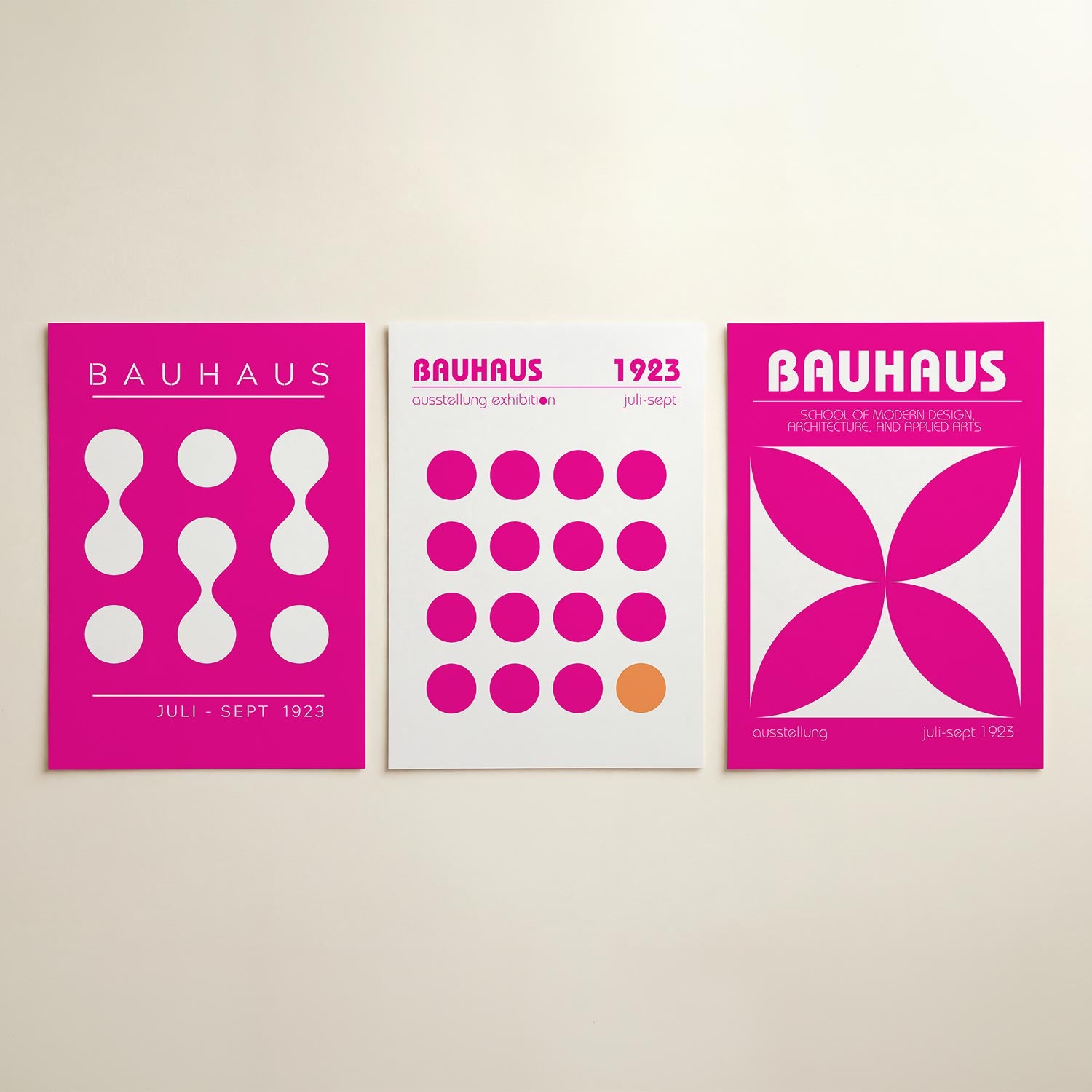 Vormen en vlakken Posterset