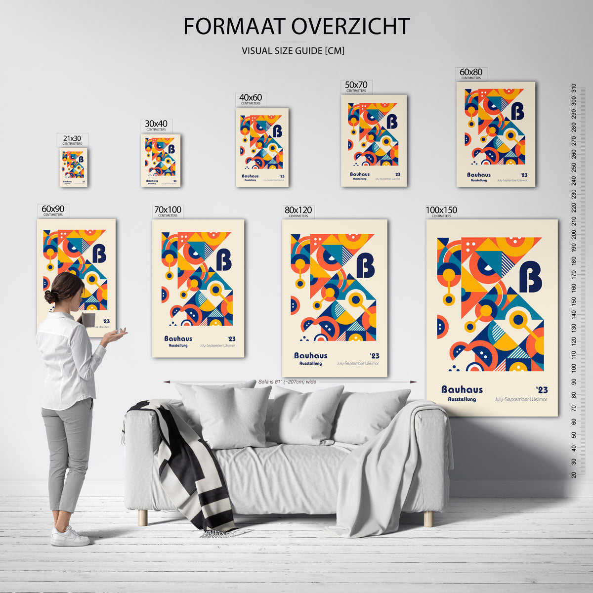 Vormen en vlakkenspel Poster