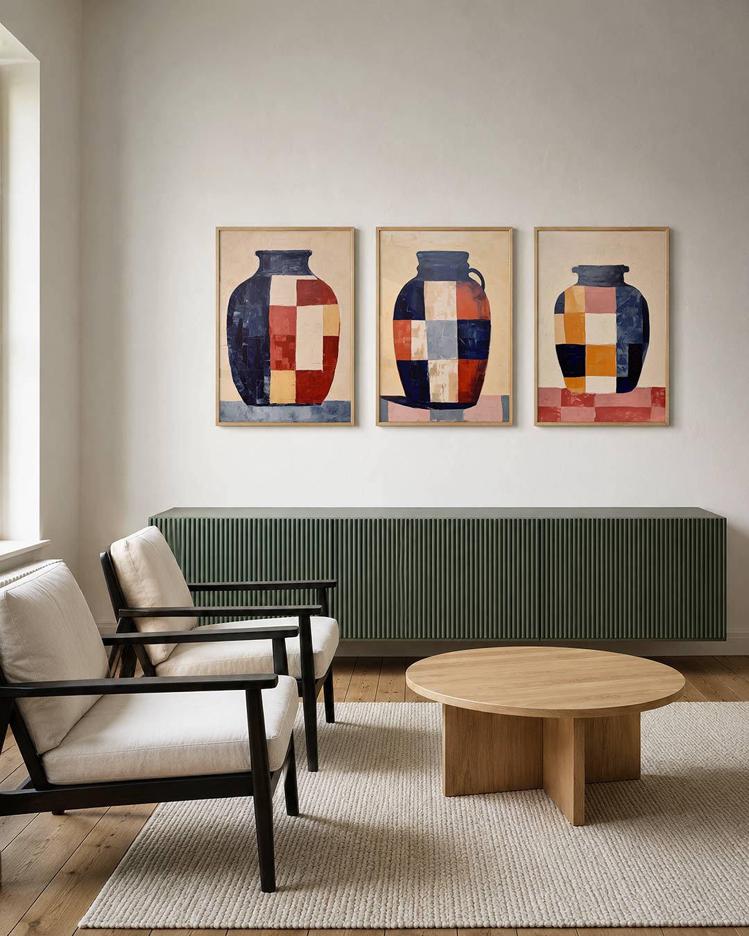 Vorm en kleurvlakken Posterset
