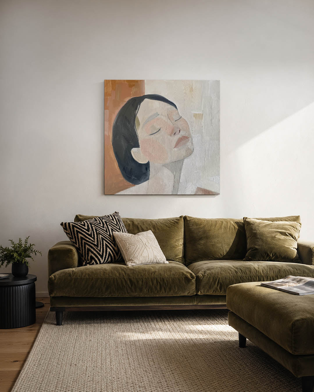 Vrouwengezicht Kunstwerk