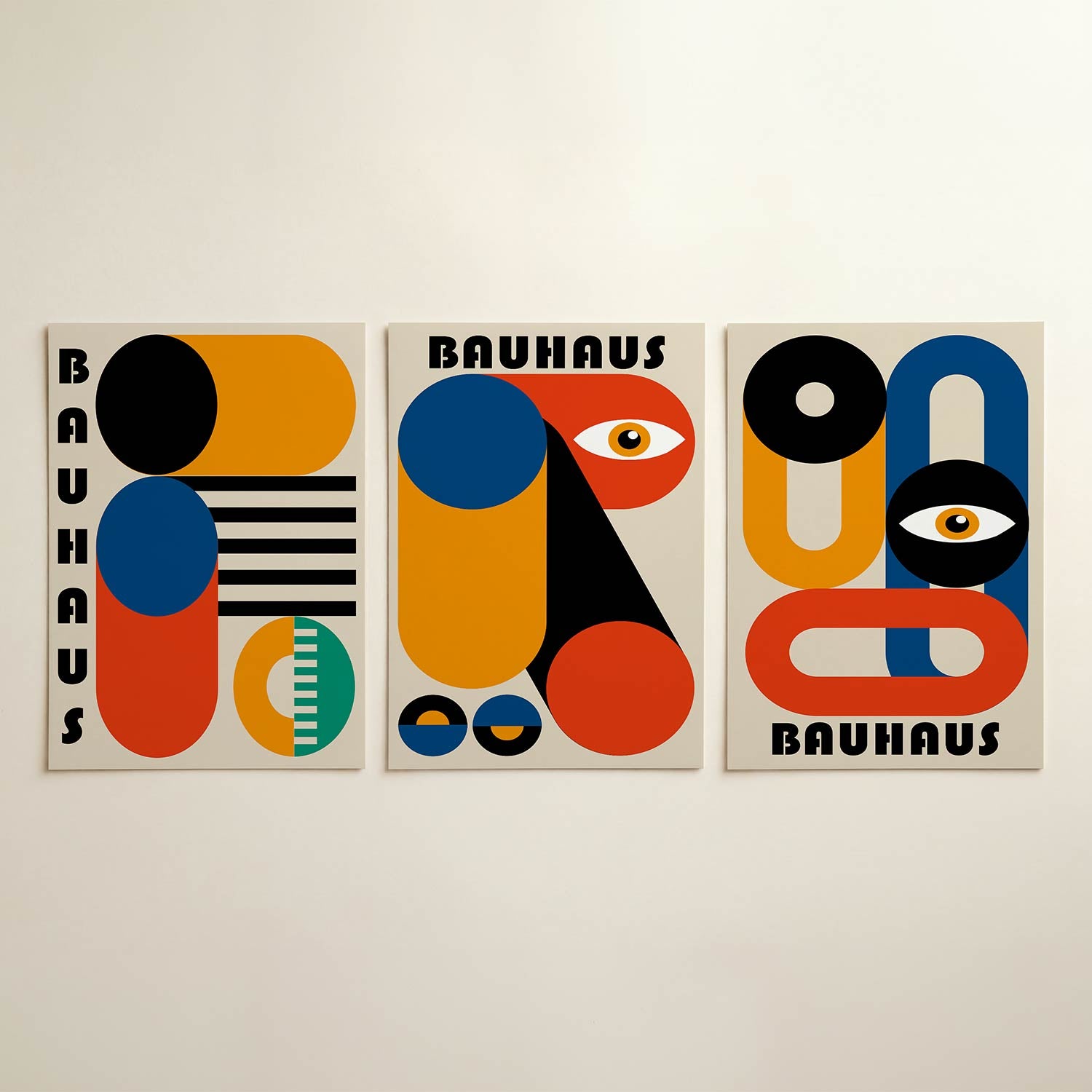 Vormen en kleurvlakken Posterset