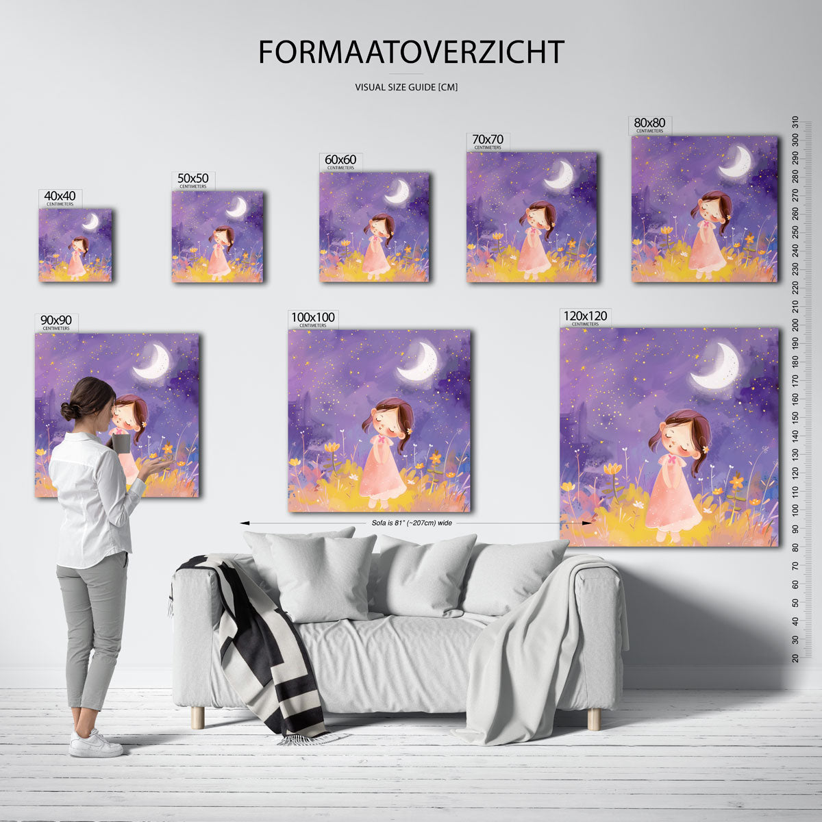 Meisje onder maan Poster