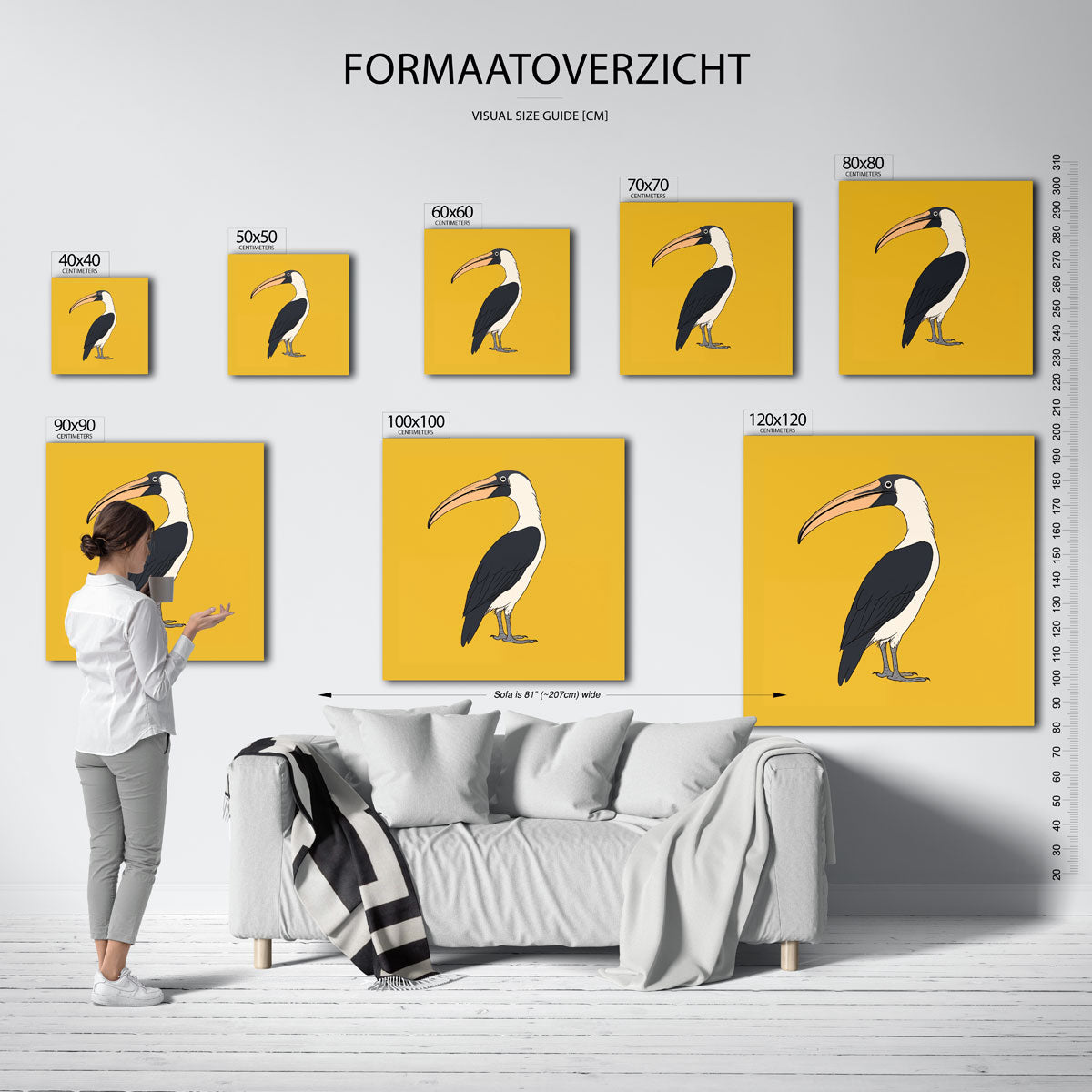 Tropische vogel Poster