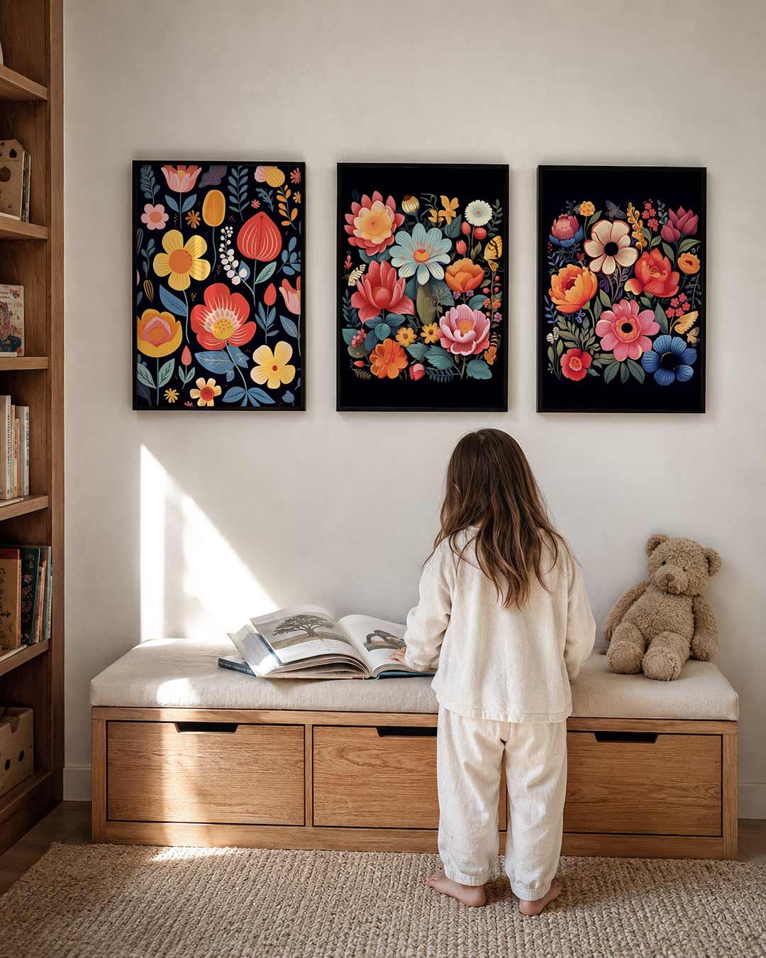 Bloemrijke vormen Posterset