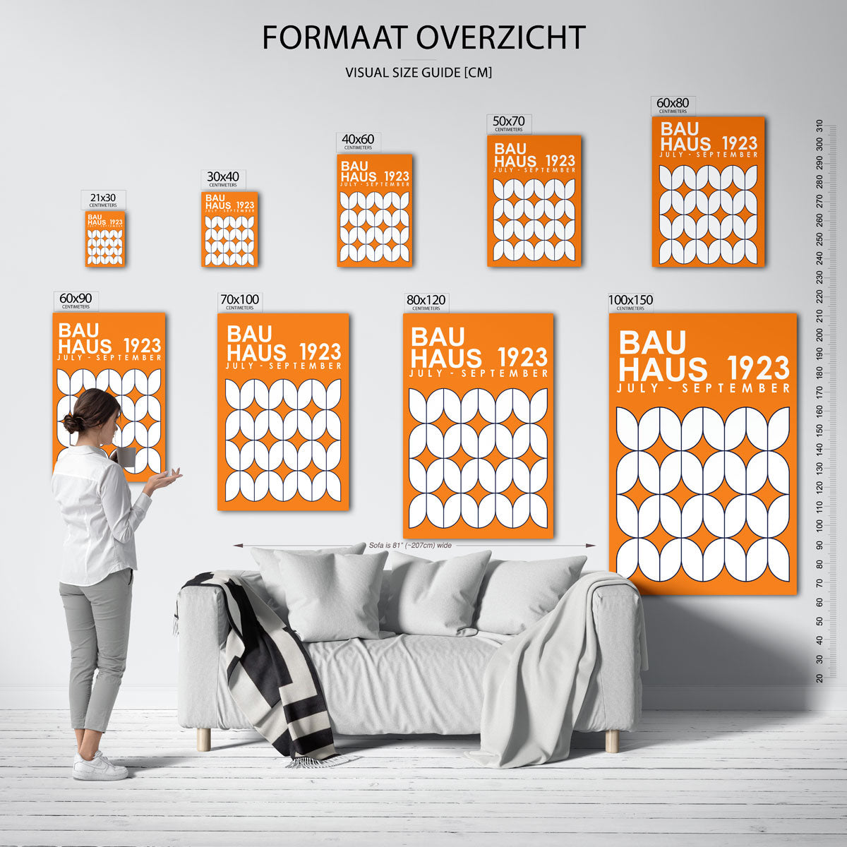 Vormritme en kleur Poster
