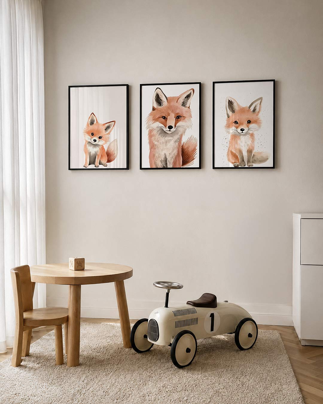 Vrolijke vossenblik Posterset