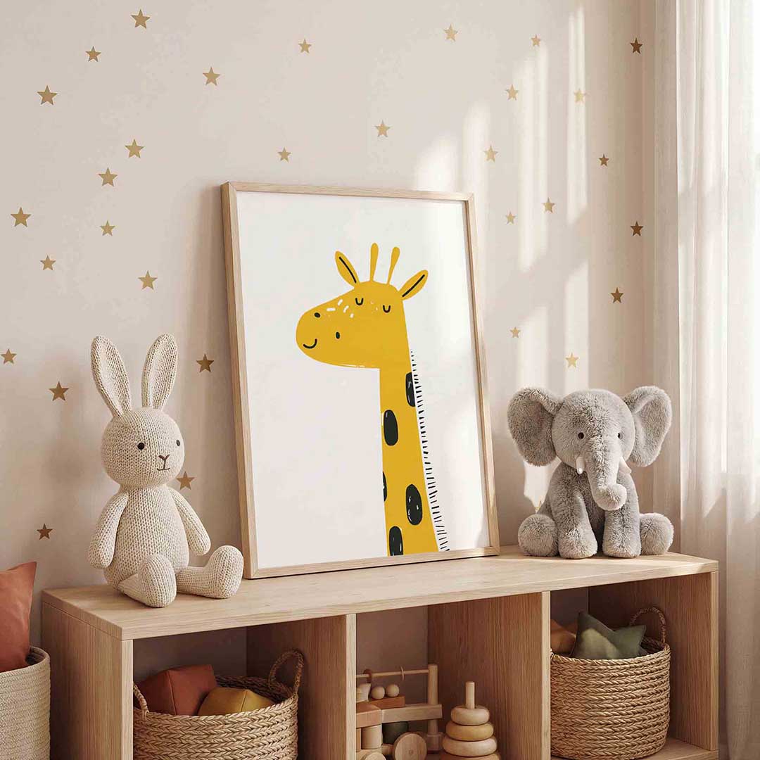 Giraffe illustratie Poster