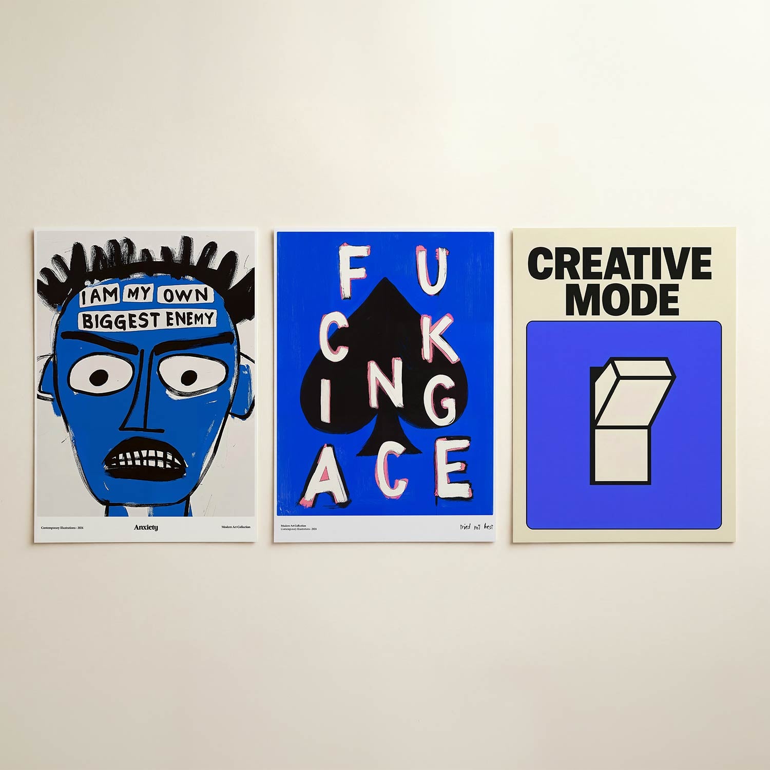 Kleurvlakken Posterset