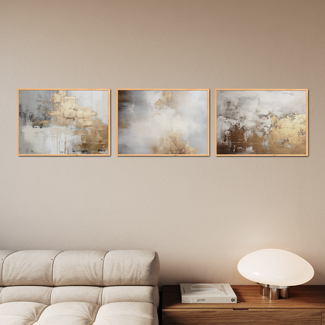 Gouden textuur Posterset