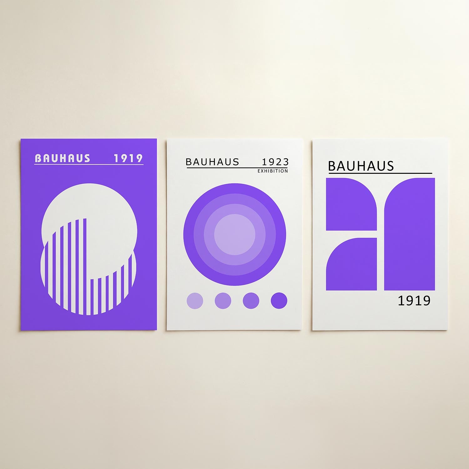 Cirkel en lijnen Posterset