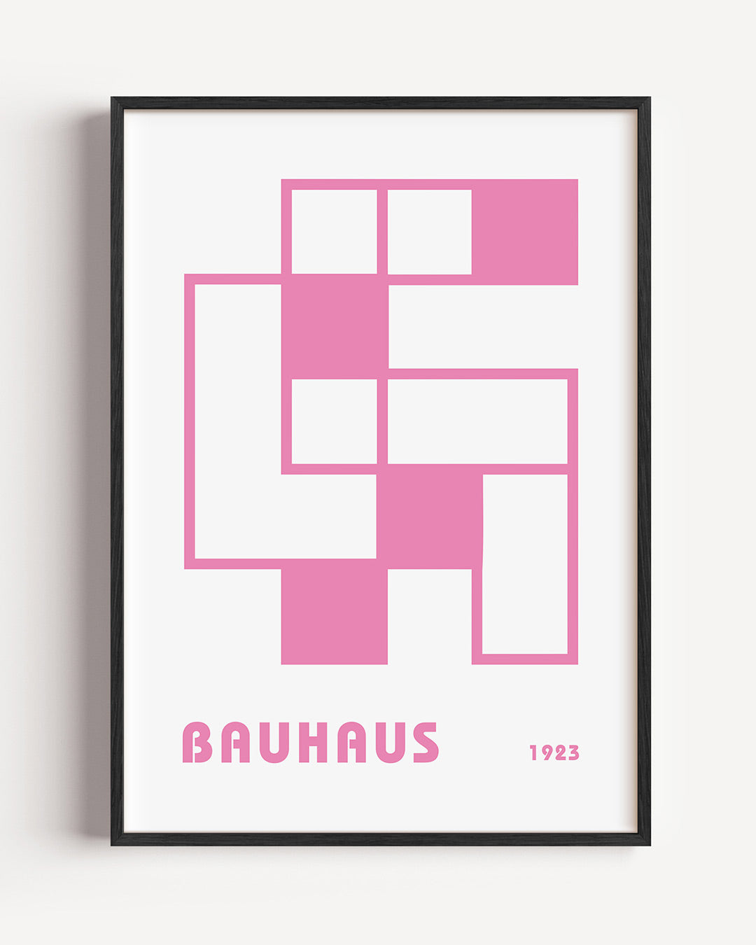Roze vlakverdeling Poster