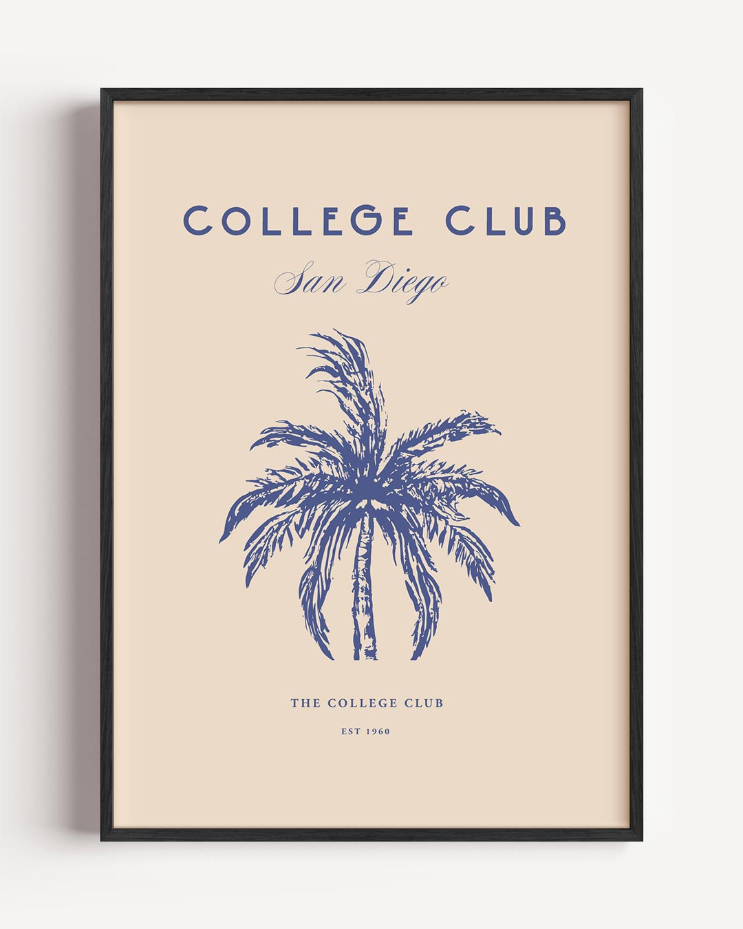 Vintage San Diego Palmboom Poster-WallArtistic