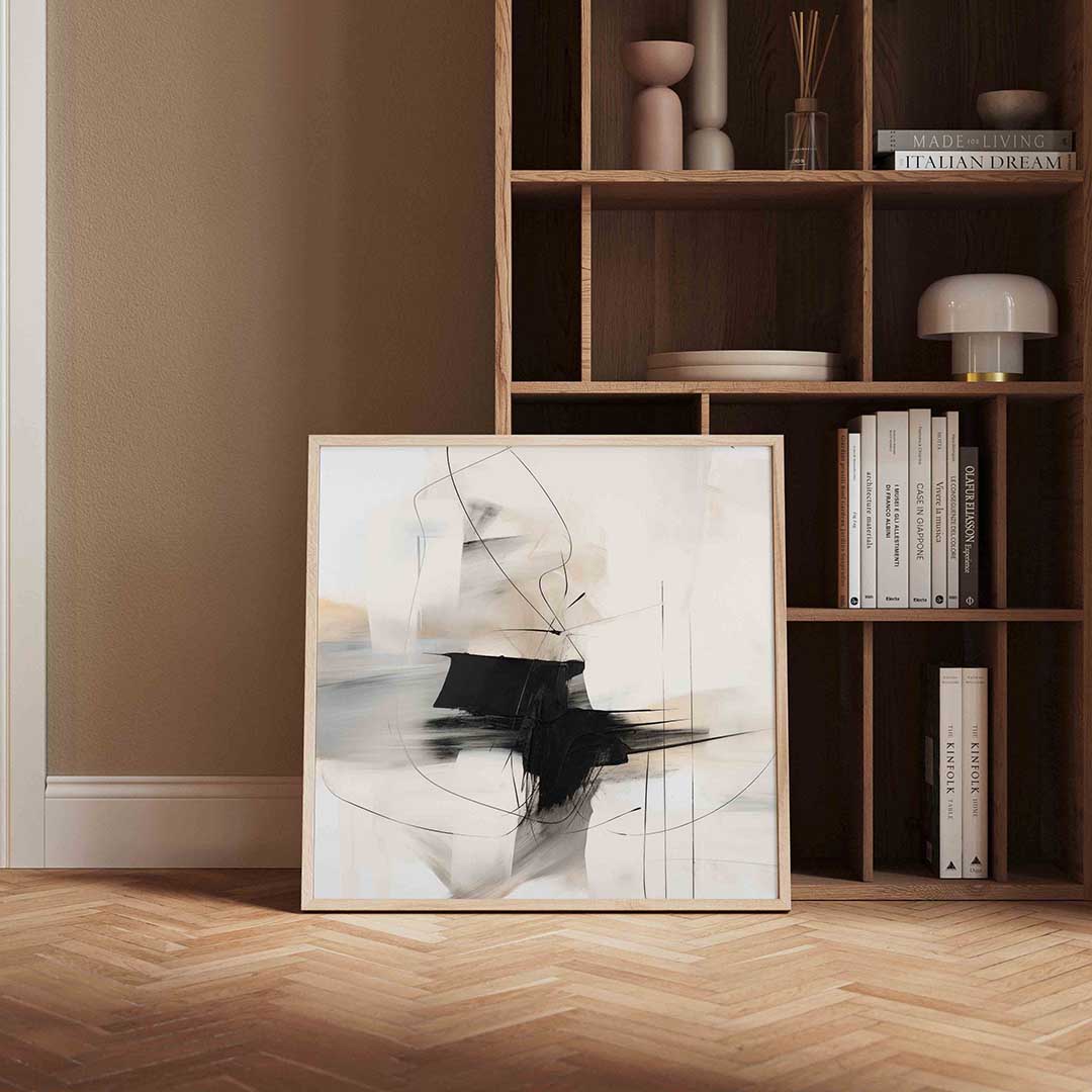 Abstracte lijnen en vormen Poster