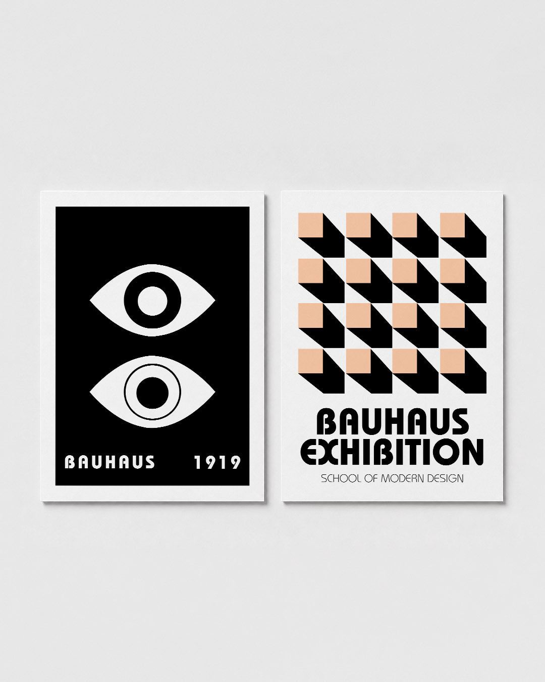 Oogvormen en contrast Posterset