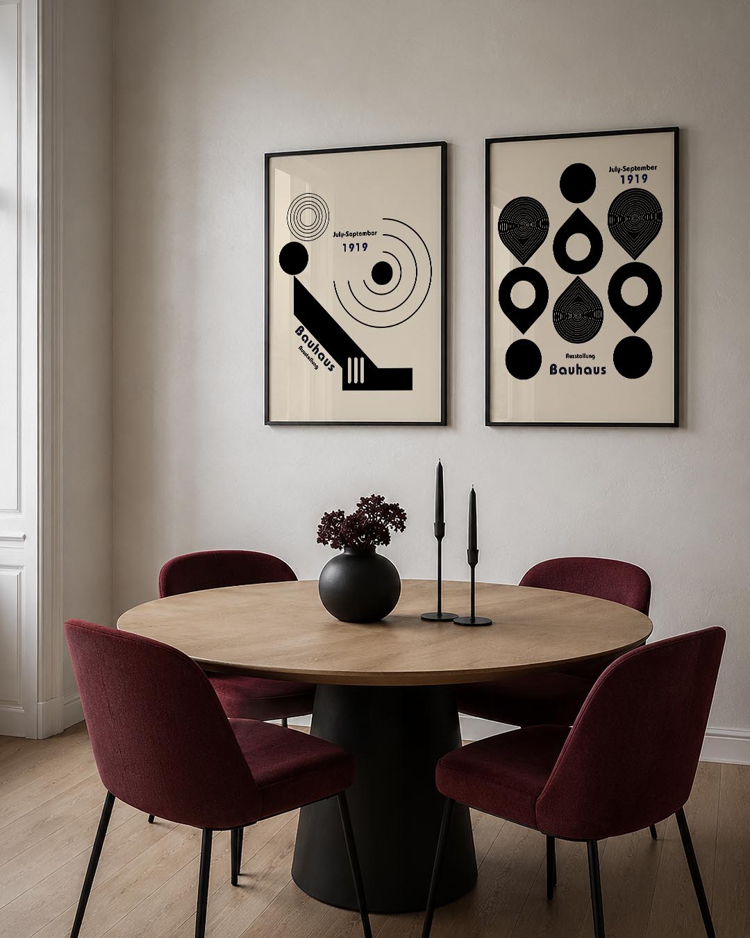 Cirkel en lijnenspel Posterset