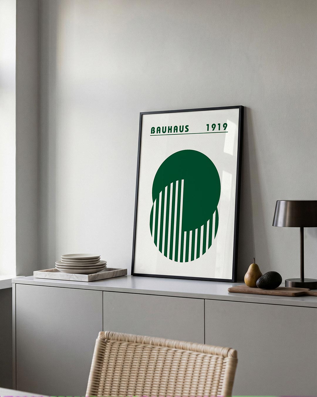 Cirkel en lijnen Poster