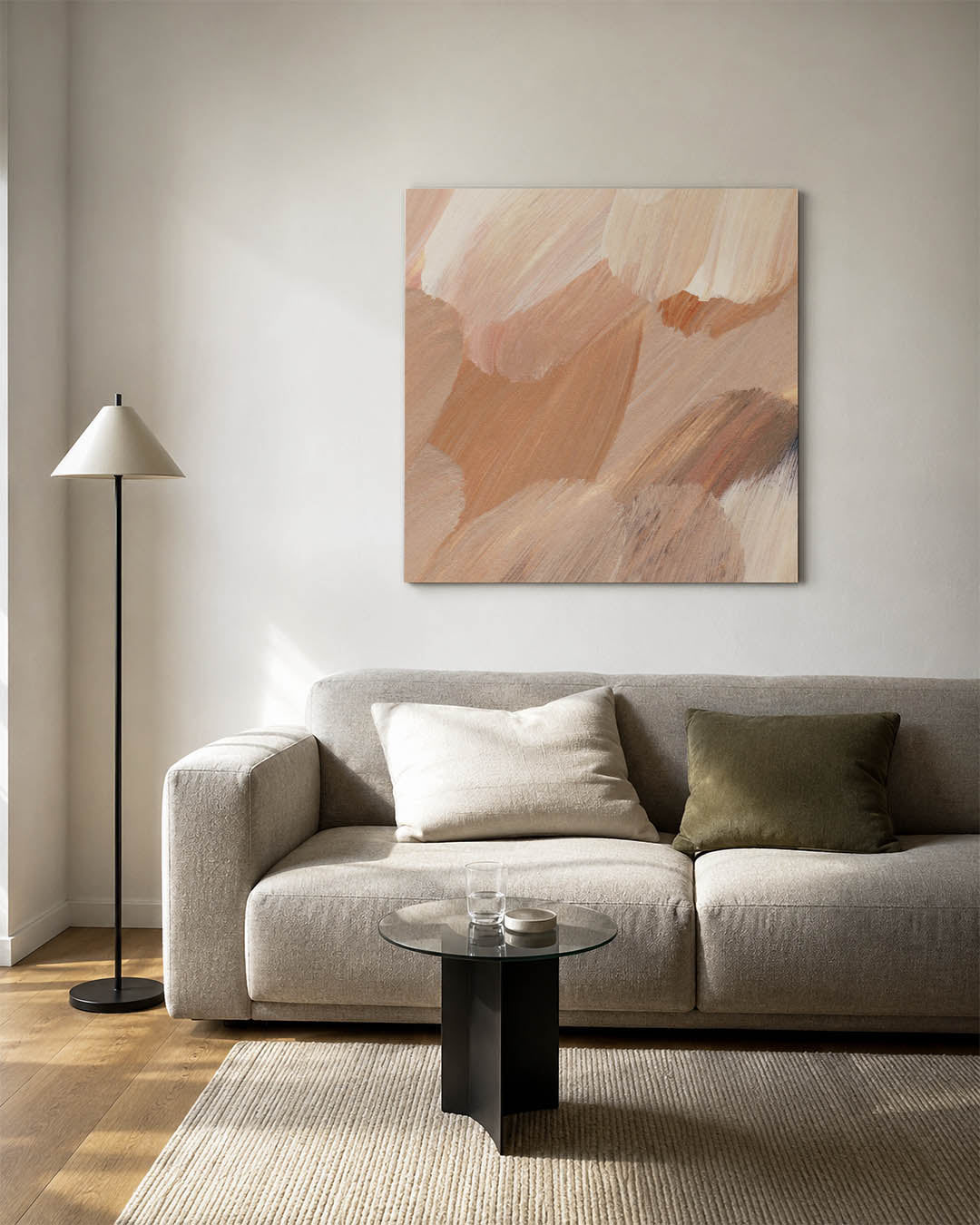Zachte penseelstreken Kunstwerk