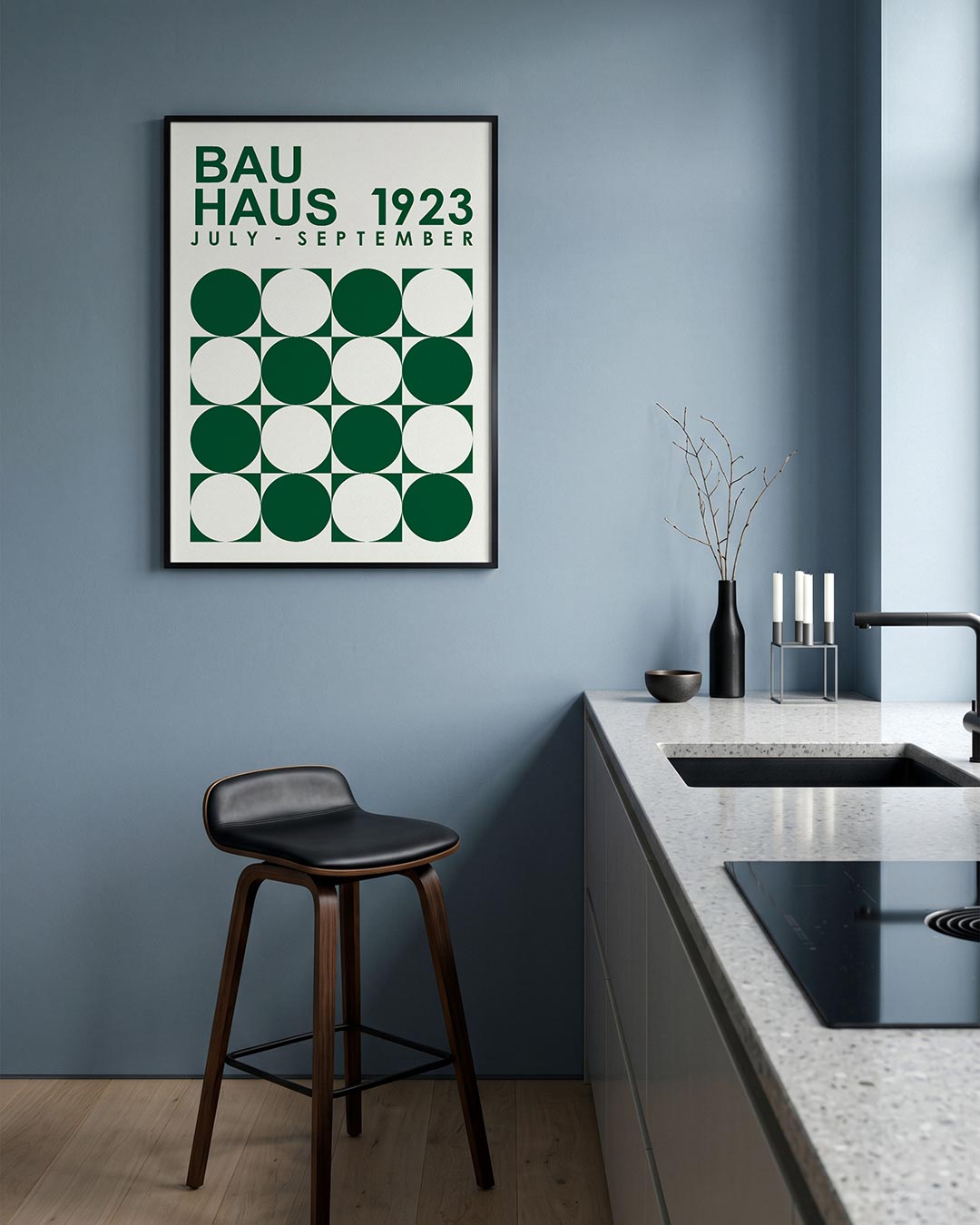 Cirkelritme en tekst Poster